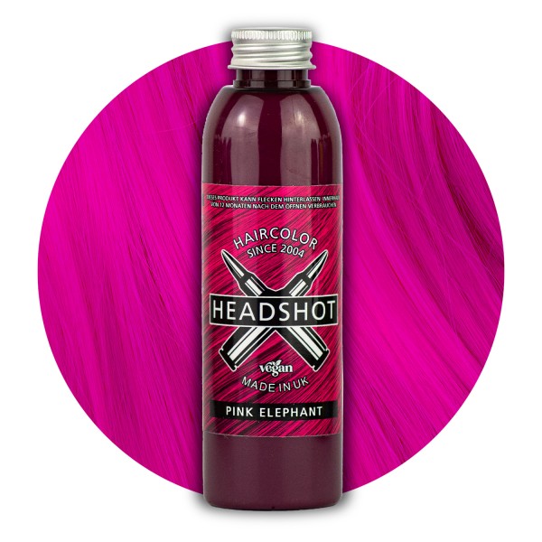 Pinke Haarfarbe Headshot Pink Elephant, Semi-permanente Haartönung 150 ml