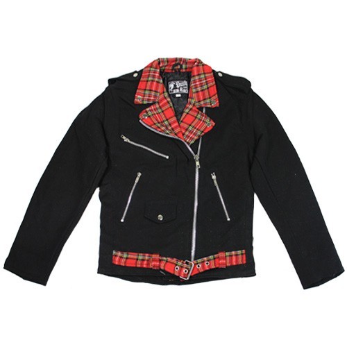 Denim Jacket Streetpunk Tartan (Men)