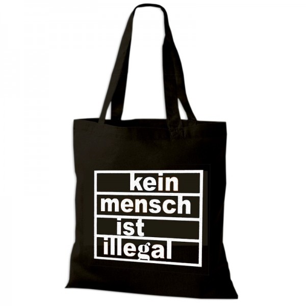 Kein Mensch ist illegal Baumwolltasche