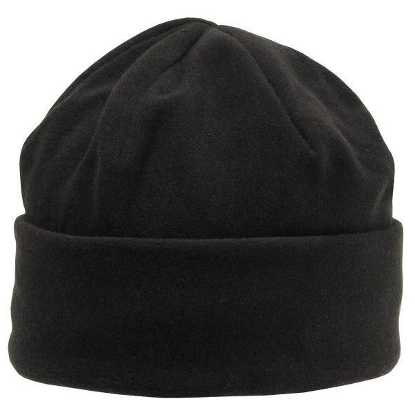 Rollmütze Fleece, schwarz, Thinsulatefütterung