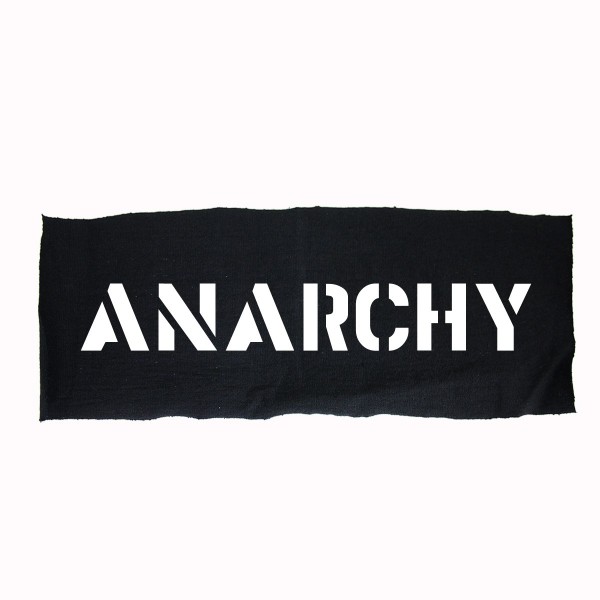 Anarchy Schriftzug Aufnäher