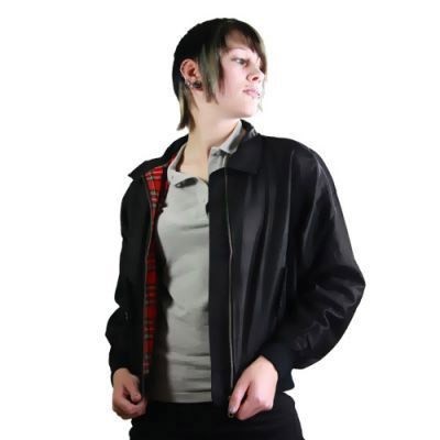 Girls Harrington Jacke schwarz