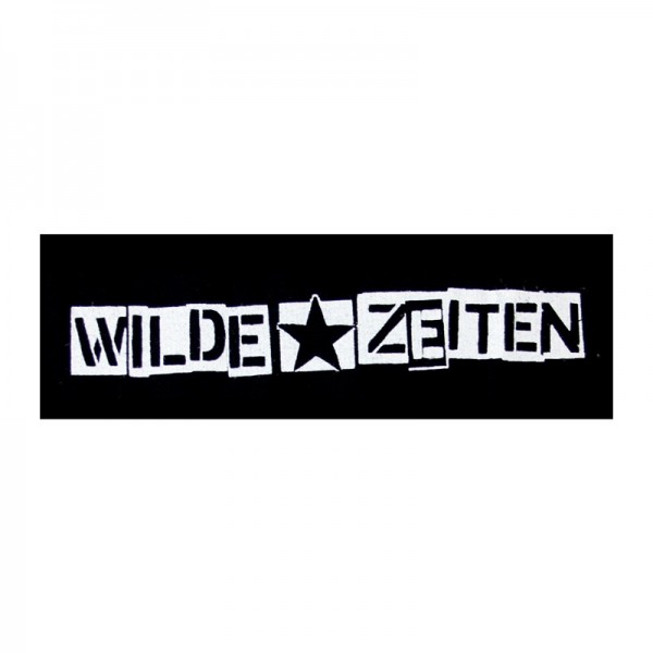 Wilde Zeiten Logo quer Aufnäher
