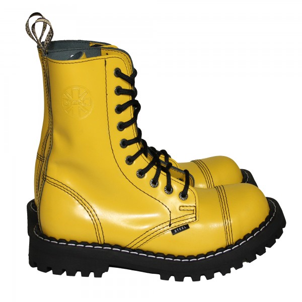 Steel Boots 10-Loch, Pure Yellow