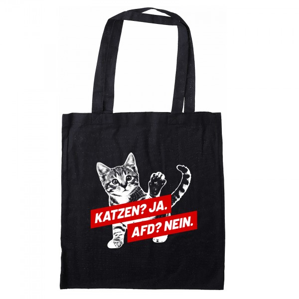 Stofftasche Katzen? Ja. AFD? Nein. 