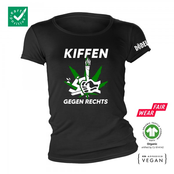 Dödelhaie - Kiffen gegen rechts Frauen Bio Shirt