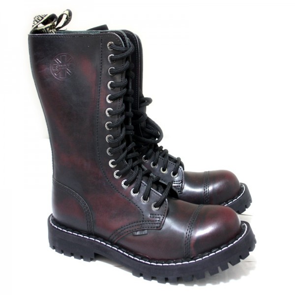 Steel Boots 15-Loch burgund