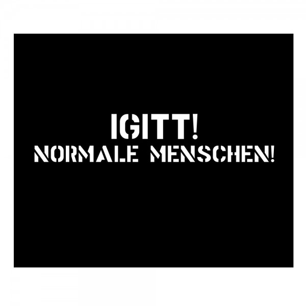 Igitt! Normale Menschen Backpatch