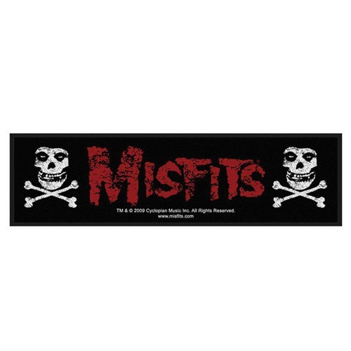 Misfits Skull and Bones Superstrip Riesen-Aufnäher