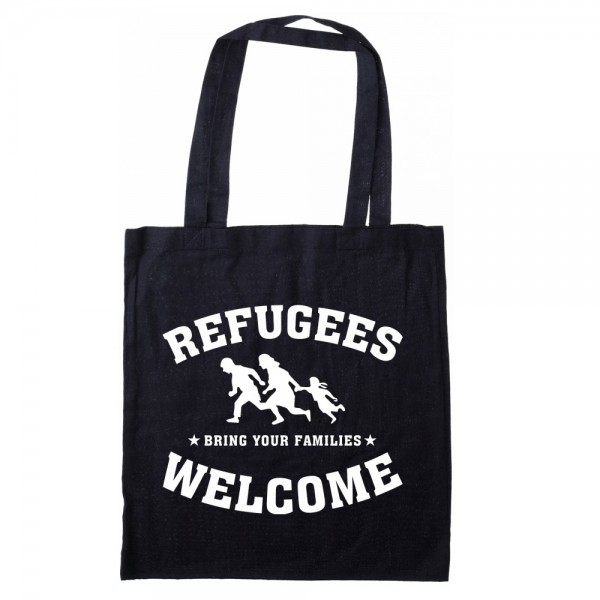 Stofftasche Refugees welcome