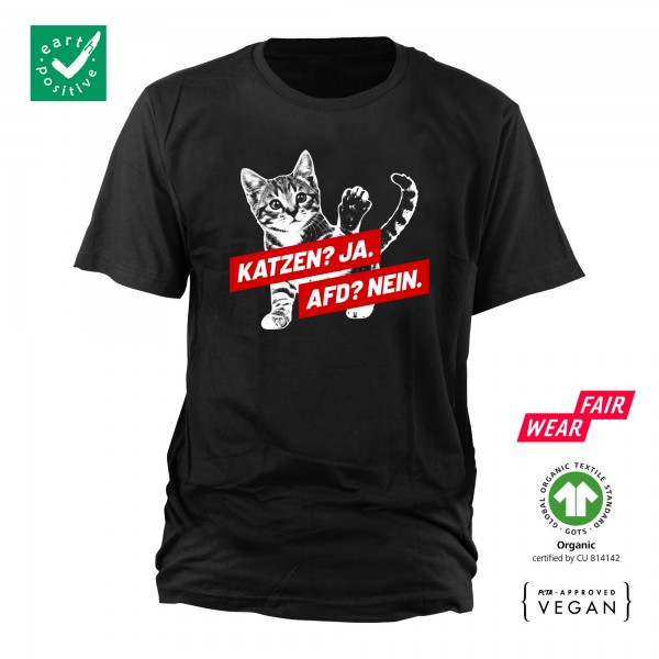 Katzen? Ja. AFD? Nein. Bio T-Shirt 