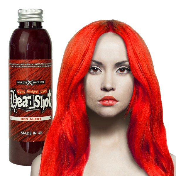 Rote Haarfarbe Headshot Red Alert, Semi-permanente Haartönung 150 ml 
