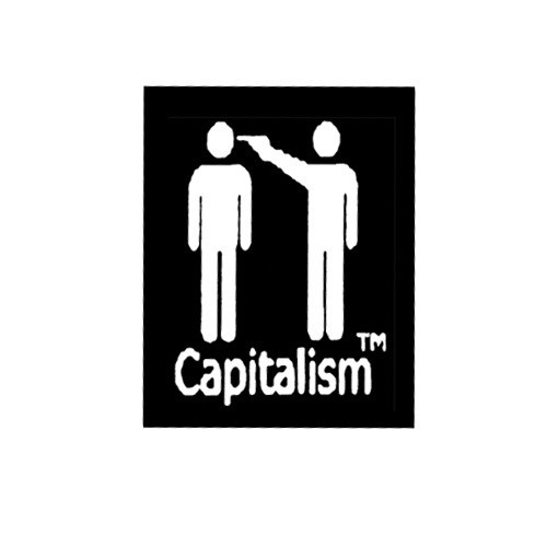 Capitalism Aufnäher gedruckt