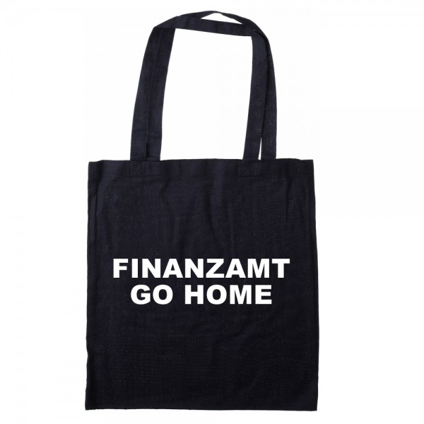 Stofftasche Finanzamt go home 