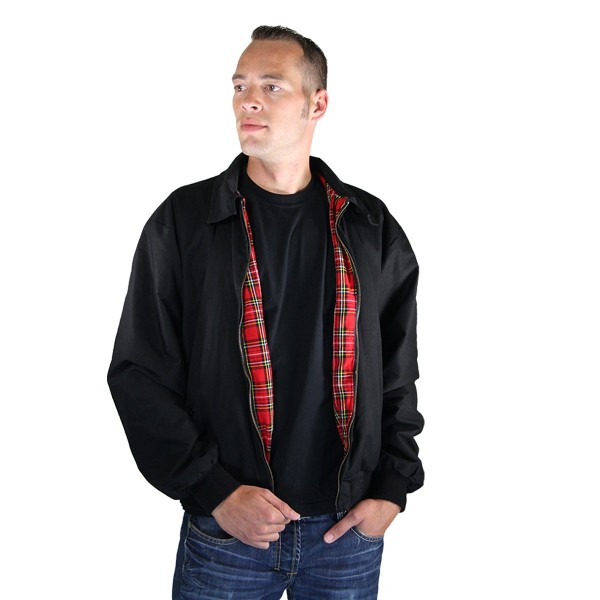 Harrington Jacke Sommer schwarz