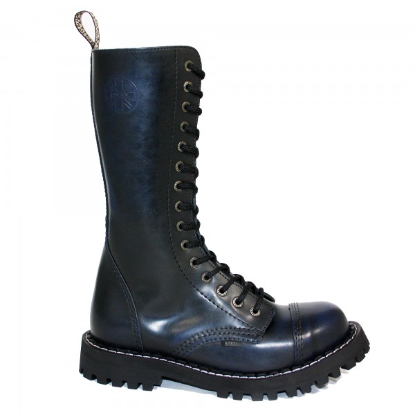 Steel Boots 15-Loch blue rub-off