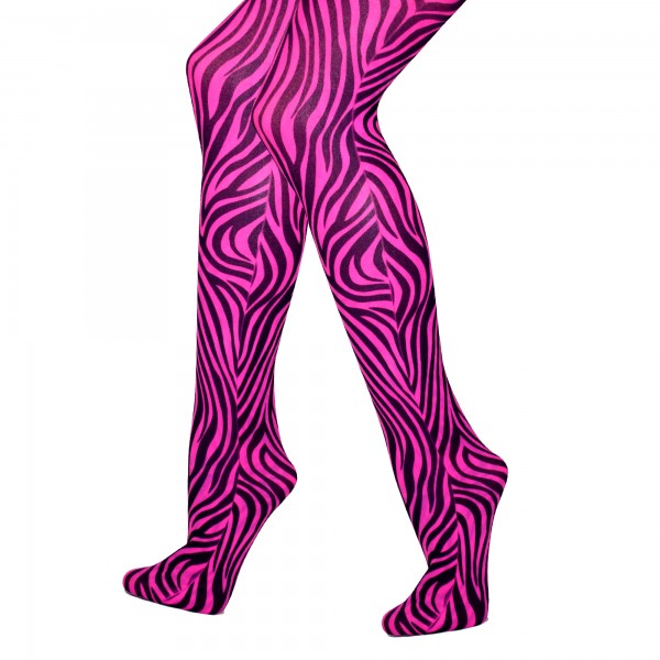 Strumpfhose Zebra Pink