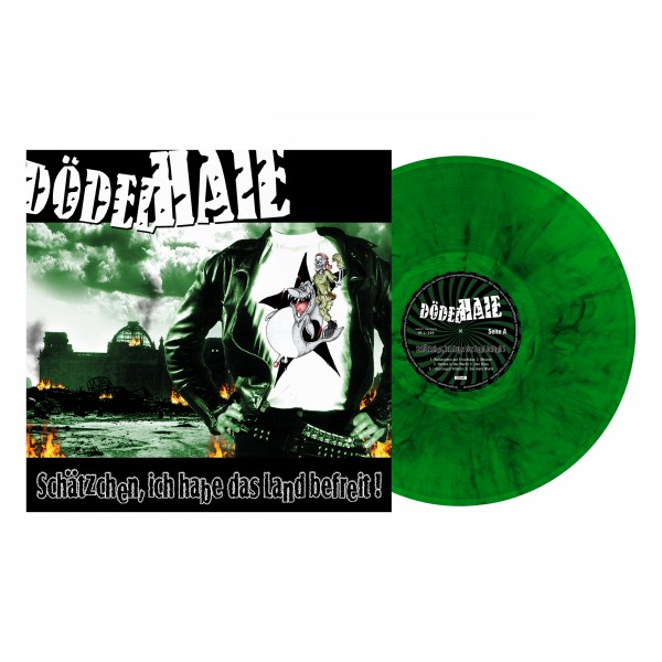Dödelhaie - Schätzchen ich habe das Land befreit LP (grün-schwarzes Vinyl)