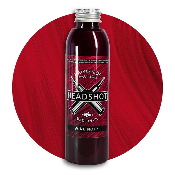 Rote Haarfarbe Headshot Wine Not? Semi-permanente Haartönung 150 ml 