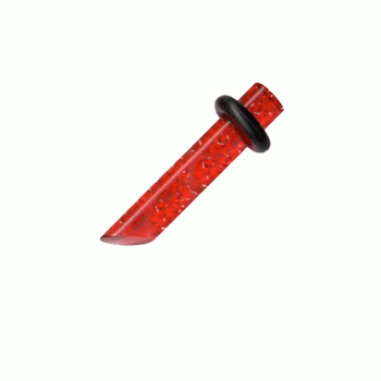 Roter Acryl Plug