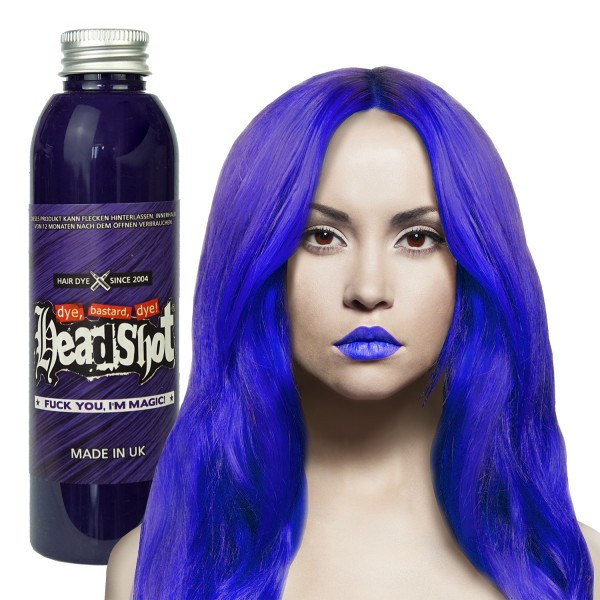 Blaue Haarfarbe Headshot  Fuck You, I´m Magic! Semi-permanente Haartönung 150 ml