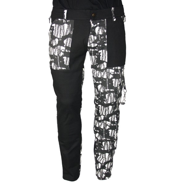 Pure Shark Barbwire & Black Punk Trousers