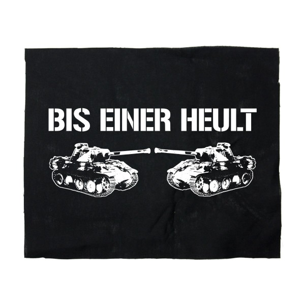 Bis einer heult (black/white) - Backpatch