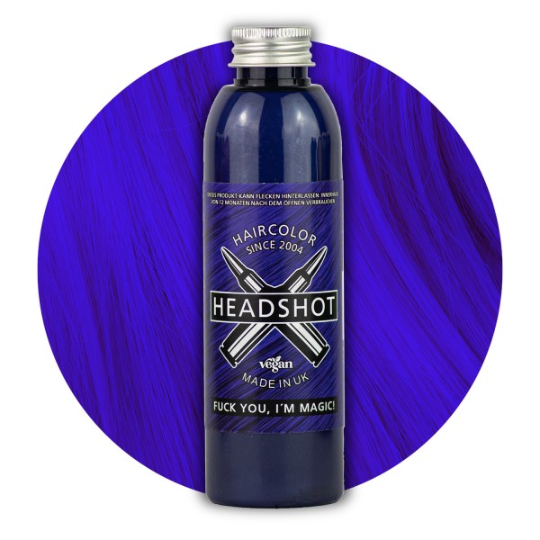 Blaue Haarfarbe Headshot  Fuck You, I´m Magic! Semi-permanente Haartönung 150 ml