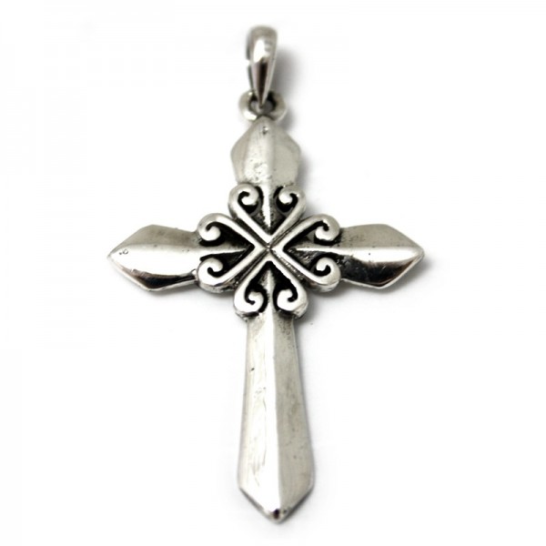 Silber Anhänger Kreuz 2