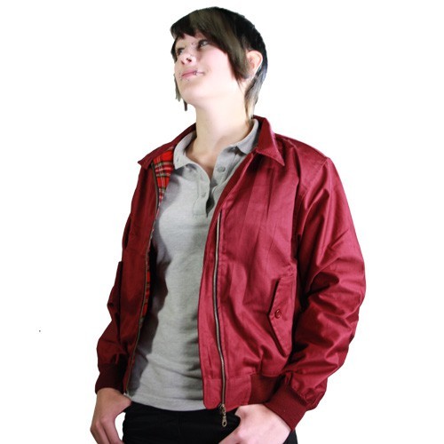 Girls Harrington Jacke burgund