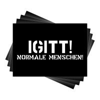 Igitt! Normale Menschen - Aufkleber 10 Stück Igitt! Normale Menschen - Aufkleber 10 Stück