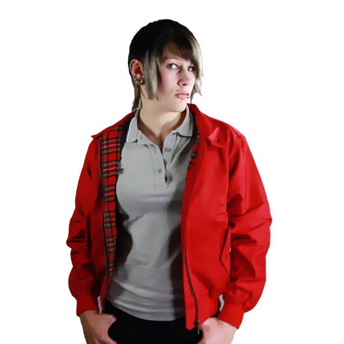 Girls Harrington Jacke rot Gr. S