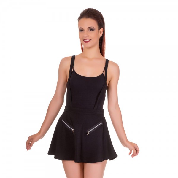 Highlife Pinafore Banned Skirt black