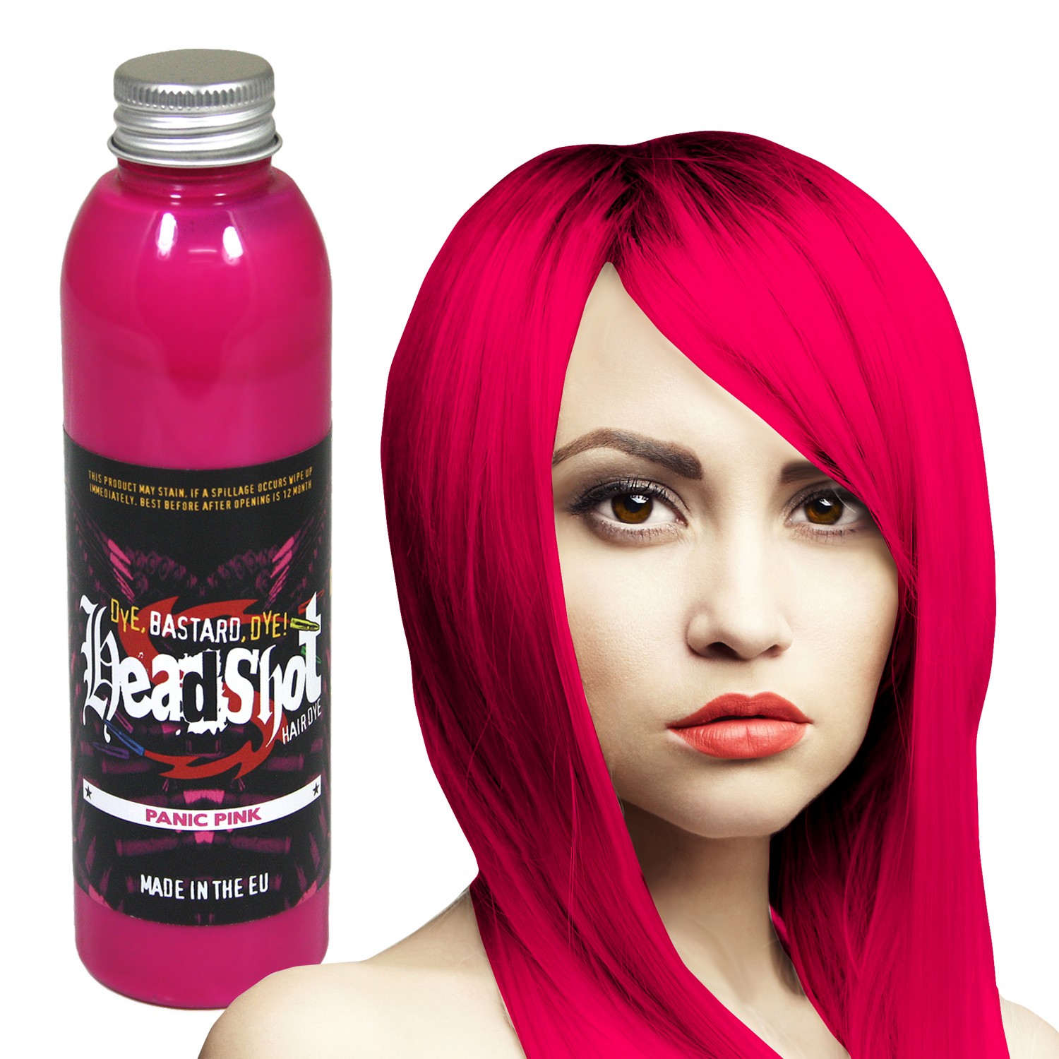 Preview: Pinke Haarfarbe Headshot Panic Pink, Semi-permanente Haartönung 15...