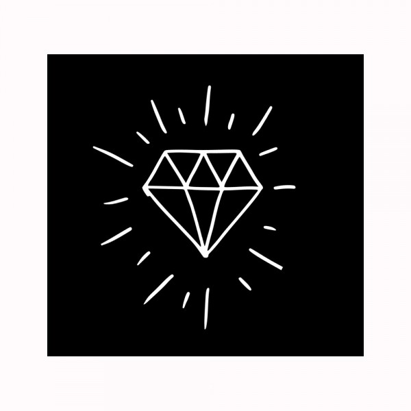 Diamant Aufnäher