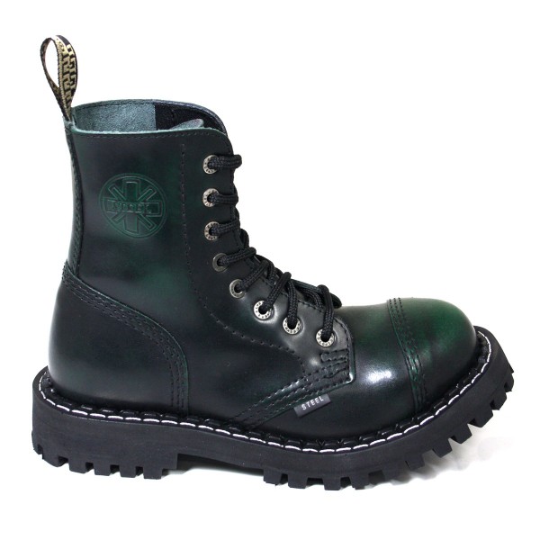 Steel Boots 8-loch green rub-off