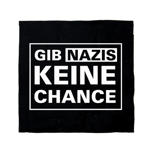 Gib Nazis keine Chance (black/ white) Aufnäher 