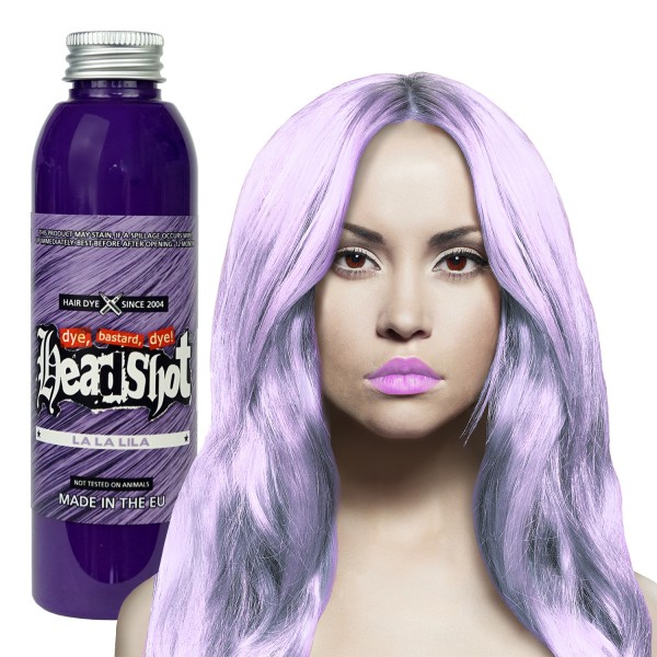 Pastellila Haarfarbe Headshot La La Lila, Semi-permanente Haartönung 150 ml