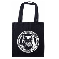 Stofftasche Love Cats - Hate Fascism  Stofftasche Love Cats - Hate Fascism