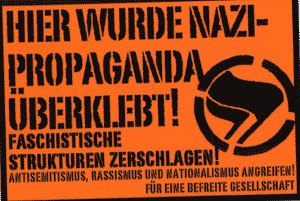 Hier wurde Nazipropaganda überklebt - Aufkleber - 30 Stk.