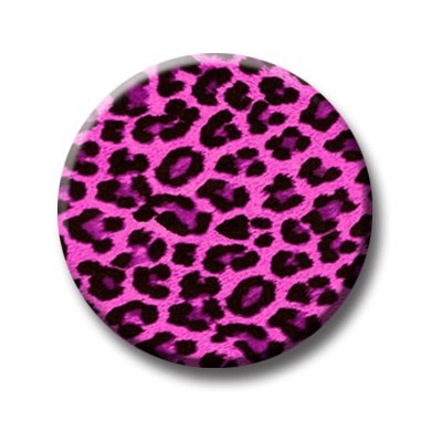 Leopard Pink Button