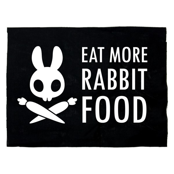 EAT MORE RABBIT FOOD Aufnäher