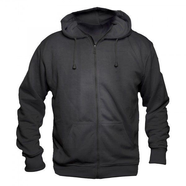 Zip Jacke schwarz