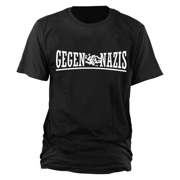 Gegen Nazis T-Shirt schwarz