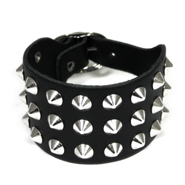 Spitznieten Armband 3-reihig
